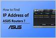 ﻿ASUS Device Discovery How to find the IP address